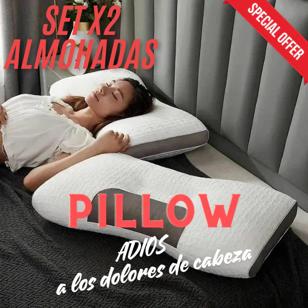 Pillow™ | SET DE 2 ALMOHADAS ORTOPÉDICAS + E-BOOK "Técnicas para una buena relajación" (GRATIS)