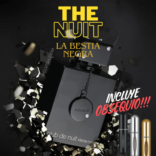 La Bestia Negra | Perfume Premium Club de Nuit + Obsequio Perfumero Recargable